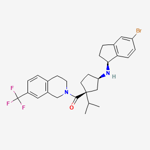 Chemical structure of (1S)-CCR2 antagonist 1