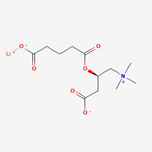 Chemical structure of Glutarylcarnitine lithium