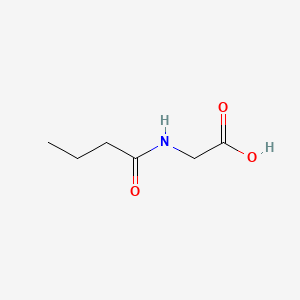 Chemical structure of Butyrylglycine