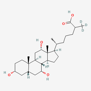 Chemical structure of Coprocholic acid-d3
