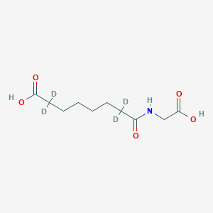 Chemical structure of Suberylglycine-d4