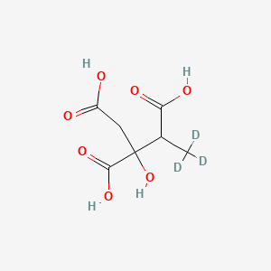 Chemical structure of 2-Methylcitric acid-d3
