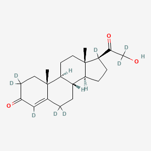 Chemical structure of Deoxycorticosterone-d8