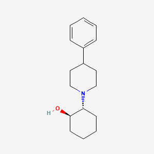 Chemical structure of (-)-Vesamicol