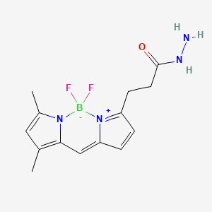 Chemical structure of BODIPY FL hydrazide