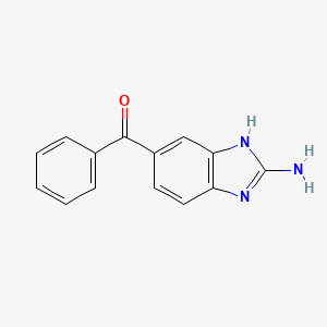 Chemical structure of Aminomebendazole