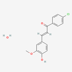 Chemical structure of Chalcone 4 hydrate