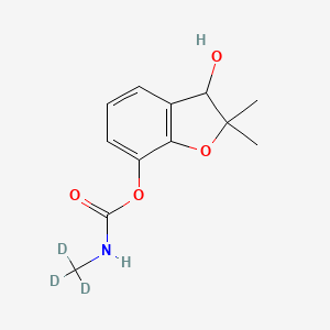 Chemical structure of 3-Hydroxycarbofuran-d3