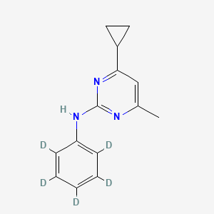 Chemical structure of Cyprodinil-d5