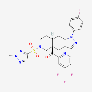 Chemical structure of Exicorilant