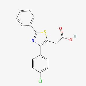 Chemical structure of Fentiazac