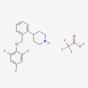 Chemical structure of Ampreloxetine TFA