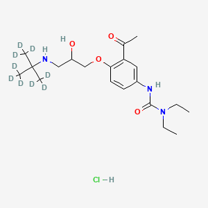 Chemical structure of Celiprolol-d9 hydrochloride