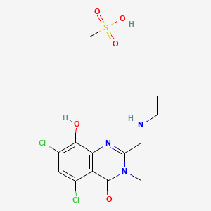 Chemical structure of PBT434 mesylate