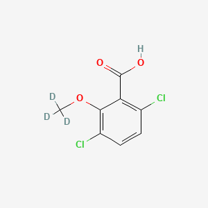 Chemical structure of Dicamba-d3