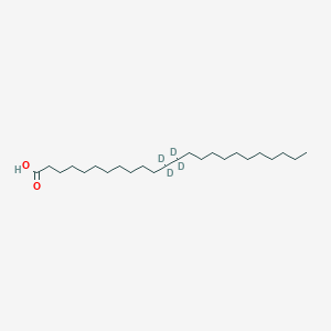 Chemical structure of Lignoceric acid (12,12,13,13-d4)