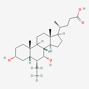 Chemical structure of Obeticholic acid-d5
