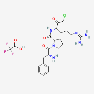 Chemical structure of PPACK TFA