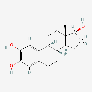 Chemical structure of 2-Hydroxyestradiol-d5