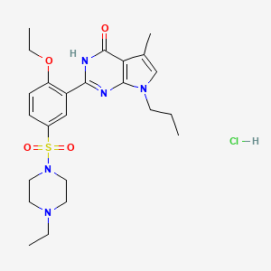 Chemical structure of Yonkenafil hydrochloride