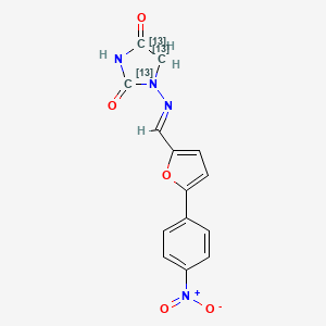 Chemical structure of Dantrolene-13C3