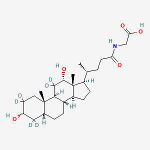 Chemical structure of Glycodeoxycholic acid-d6
