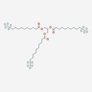 Chemical structure of Trilaurin-d15