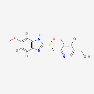 Chemical structure of 5-Hydroxy Omeprazole-d3