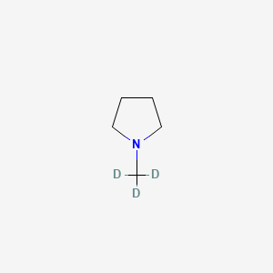Chemical structure of 1-Methylpyrrolidine-d3