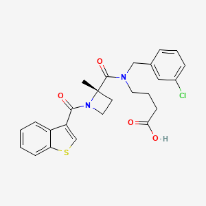 Chemical structure of (S)-GLPG0974