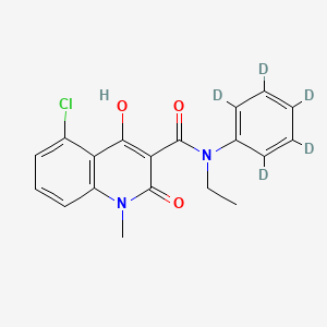 Chemical structure of Laquinimod-d5