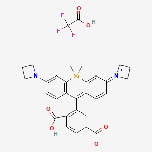 Chemical structure of Janelia Fluor® 646 TFA