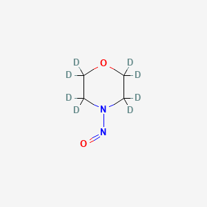 Chemical structure of N-Nitrosomorpholine-d8