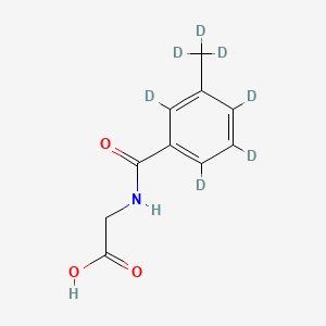 Chemical structure of 3-Methyl Hippuric acid-d7