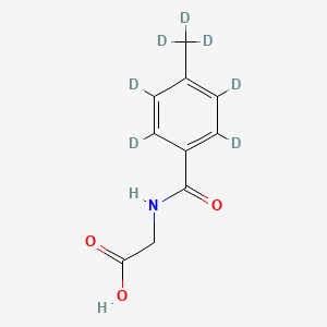 Chemical structure of 4-Methylhippuric acid-d7