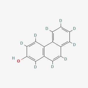 Chemical structure of 2-Phenanthrol-d9