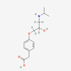 Chemical structure of Metoprolol Acid-d5