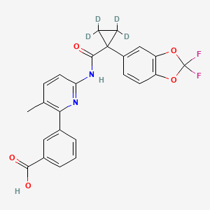Chemical structure of Lumacaftor-d4