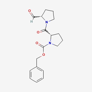 Chemical structure of Z-Pro-prolinal