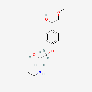 Chemical structure of alpha-Hydroxy metoprolol-D5
