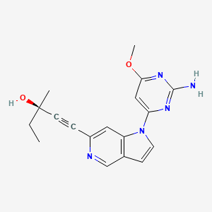 Chemical structure of (R)-TTBK1-IN-1