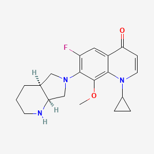 Chemical structure of Decarboxy Moxifloxacin
