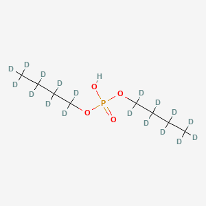 Chemical structure of Dibutyl phosphate-d18