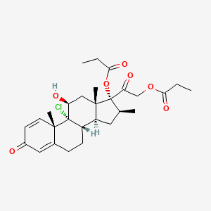 Chemical structure of Beclometasone dipropionate-d10