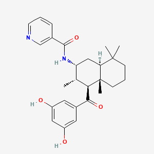 Chemical structure of AQX-435