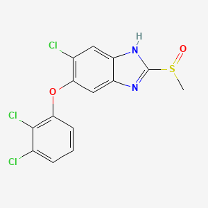 Chemical structure of Triclabendazole sulfoxide