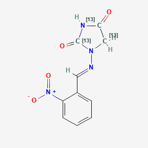 Chemical structure of 2-NP-AHD-13C3