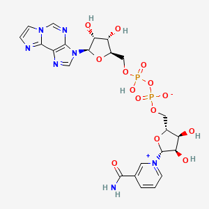 Chemical structure of Nicotinamide 1,N6-ethenoadenine dinucleotide