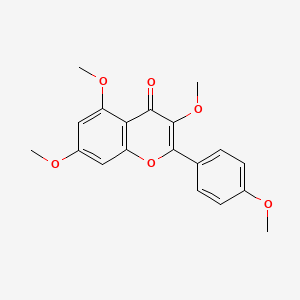 Chemical structure of Tetramethylkaempferol