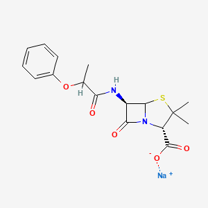 Chemical structure of Phenethicillin sodium